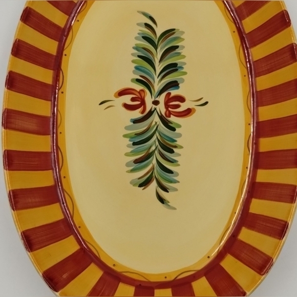 Gail Pittman Oval Serving Dish large Platter Siena SLAH Southern Living - Picture 9 of 11